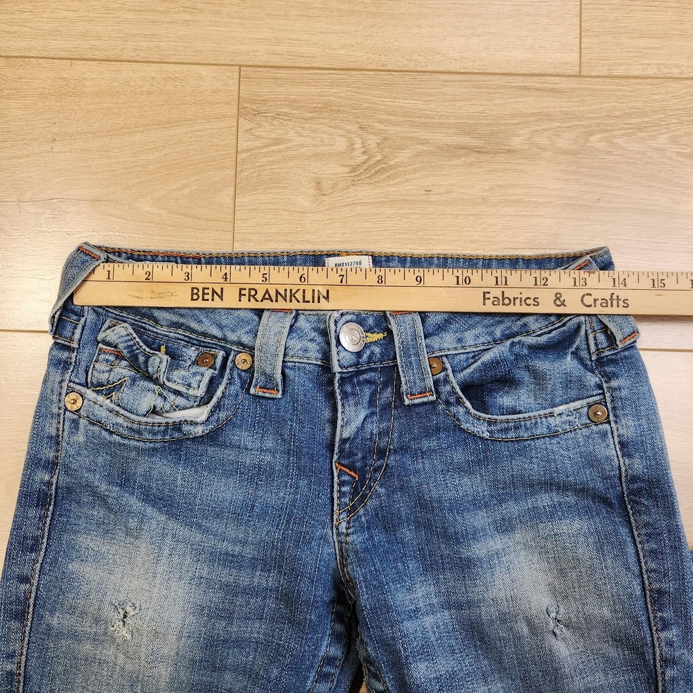 True Religion Blue Flare Jeans - Picture 7 of 11